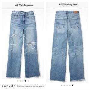 NWOT 14 Reg American Eagle Wide Leg Jeans